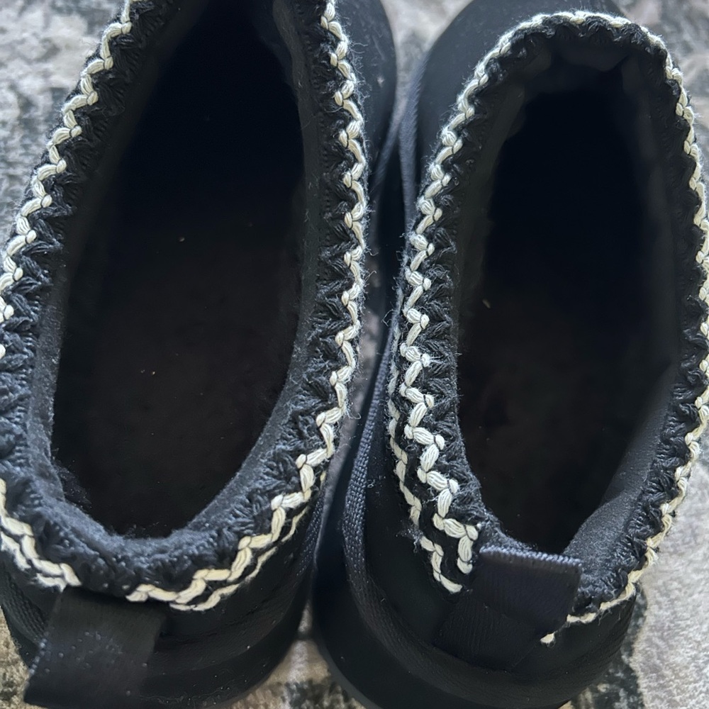 Black platform indoor/outdoor slippers - Picture 6 of 6